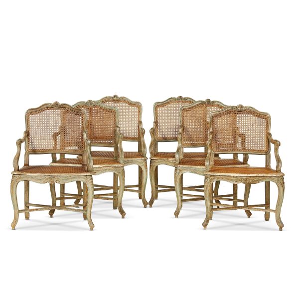 



SIX ARMCHAIRS, 18TH CENTURY