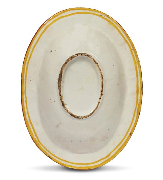 VASSOIO OVALE FONDO, URBINO, BOTTEGA PATANAZZI, FINE SECOLO XVI-INIZIO SECOLO XVII