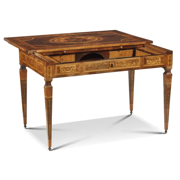 A FLORENTINE WRITING TABLE, WORKSHOP OF MARCO CALESTRINI, CIRCA 1790 