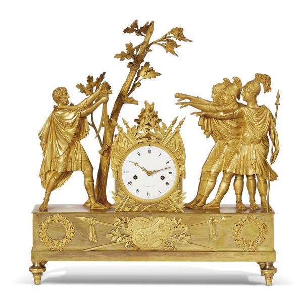 A MANTELPIECE FRENCH CLOCK, PARIS, LATE 18TH CENTURY