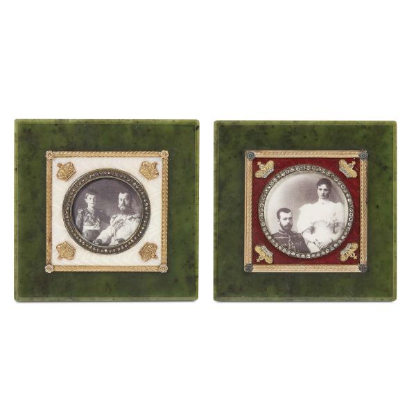 A PAIR OF SMALL RUSSIAN FRAMES, EARLY 20TH CENTURY