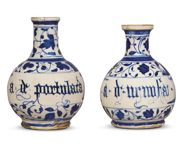 A PAIR OF APOTHECARY BOTTLES, VENICE, 16TH CENTURY