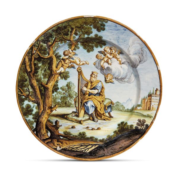 A PLATE, SIENA, FERDINANDO MARIA CAMPANI, CIRCA 1745