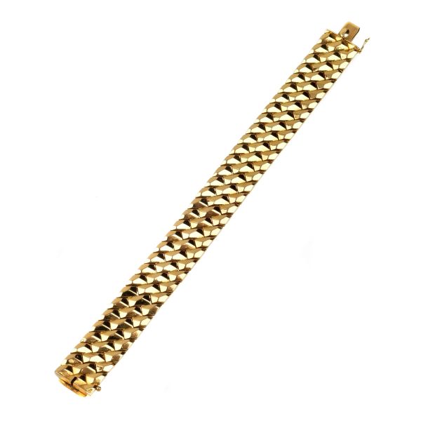 BAND BRACELET IN 18KT YELLOW GOLD