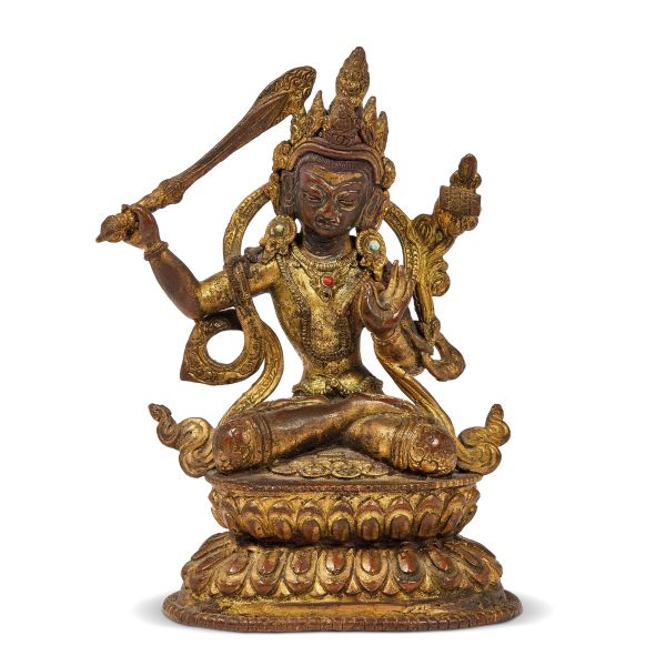 



SCULPTURE OF MANJUSHRI, TIBET, 16TH/17TH CENTURY