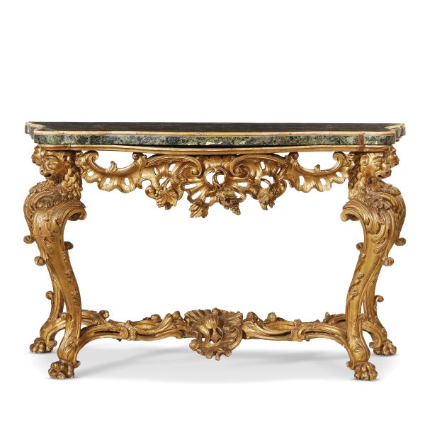 A LARGE ROMAN CONSOLE TABLE, 18TH CENTURY