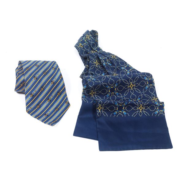 HERMES TIE AND SCARF