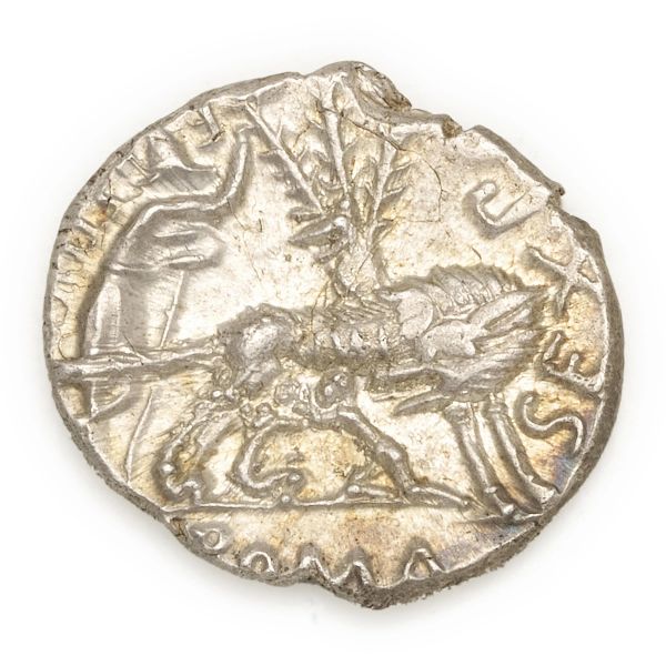 Pompeia - Denario Sextus Pomponius Fostlus (ca 137 a.C.) - Zecca: Roma