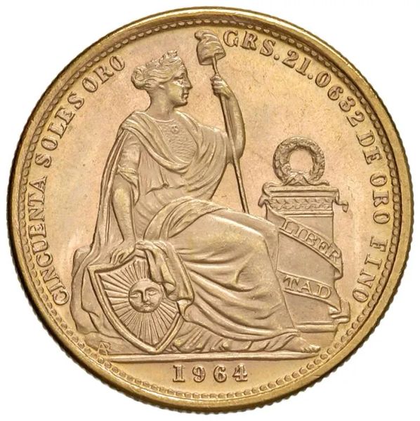 PER&Ugrave;. 50 SOLES 1964 LIMA