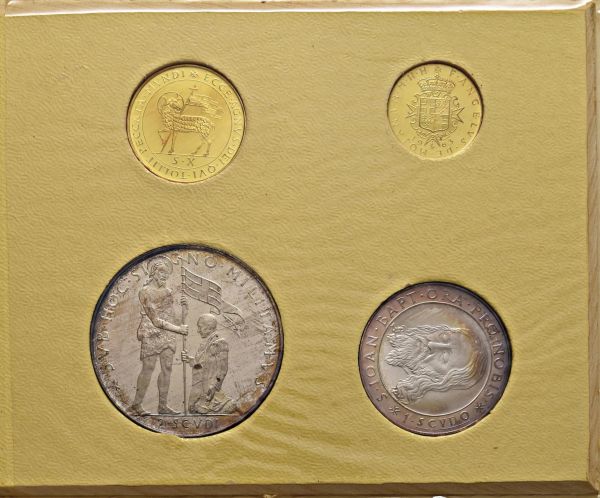 MALTA, SOVRANO MILITARE ORDINE DEI CAVALIERI DI MALTA, GRAN MAESTRO ANGELO DE MOJANA DI COLOGNA (1962-1988), PROOF SET 1963