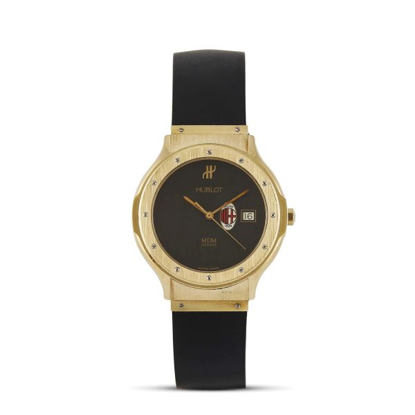 HUBLOT SCUDETTO DEL MILAN N. 19 YELLOW GOLD WRISTWATCH
