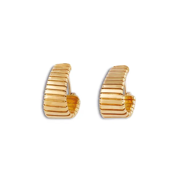 Bulgari - 



BULGARI TUBOGAS CLIP EARRINGS IN 18KT YELLOW GOLD