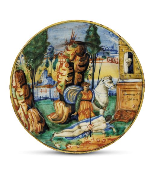 PIATTO, CASTEL DURANTE, BOTTEGA DI LUDOVICO E ANGELO PICCHI, 1550-1560 CIRCA