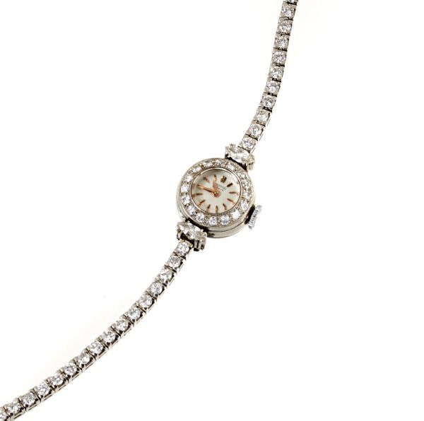 Universal Geneve - UNIVERSAL GENEVE LADY'S WATCH IN PLATINUM WITH DIAMONDS 