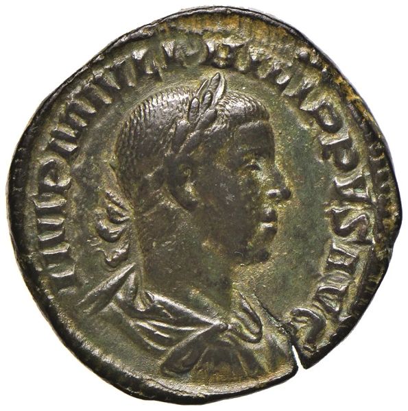 FILIPPO II (248 d. C.) SESTERZIO, zecca di Roma. Coniato sotto Filippo I