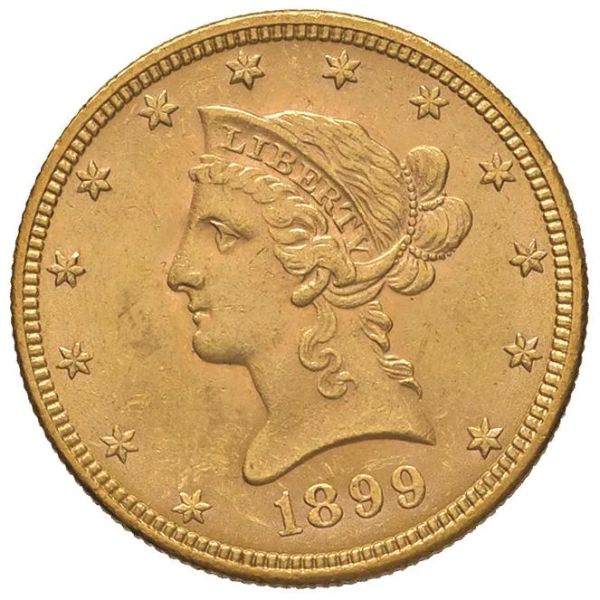      STATI UNITI. 10 DOLLARS 1899  