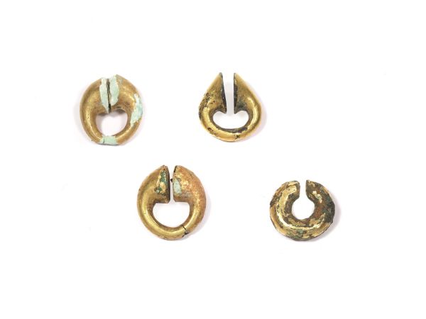 FOUR NOSE RINGS, VIETNAM, 7TH CENTURY B.C. - 1TH CENTURY A.D.