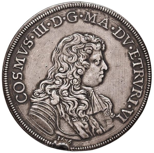 FIRENZE COSIMO III DE&rsquo; MEDICI (1670-1723) PIASTRA 1676