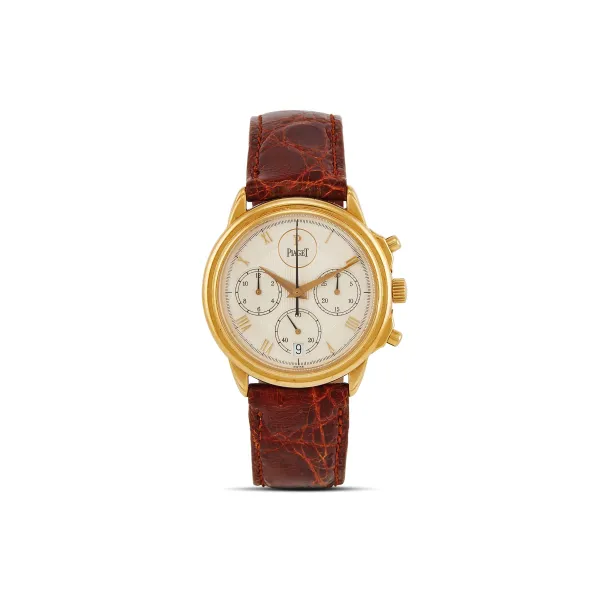 Piaget - PIAGET GOUVERNEUR REF. 12978 YELLOW GOLD CHRONOGRAPH