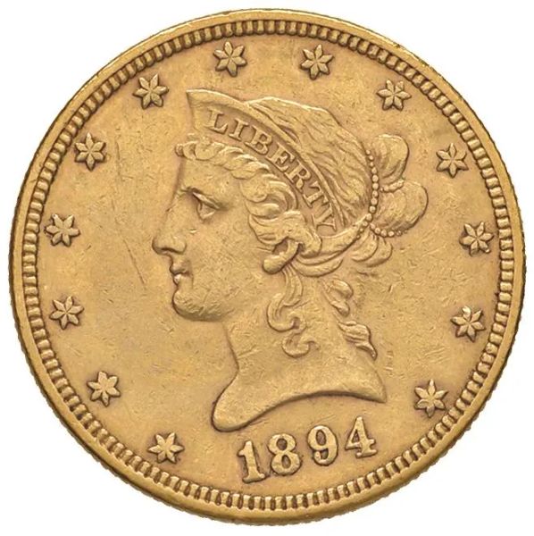      STATI UNITI. 10 DOLLARS 1894  