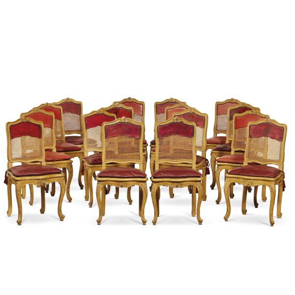 



A GROUP OF SIXTEEN FRENCH CHAIRS, 18TH CENTURY AND LATER