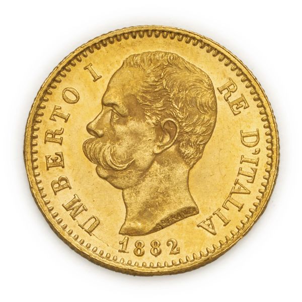 



Umberto I (1878-1900) &ndash; 20 Lire 1882 &ndash; Zecca: Roma