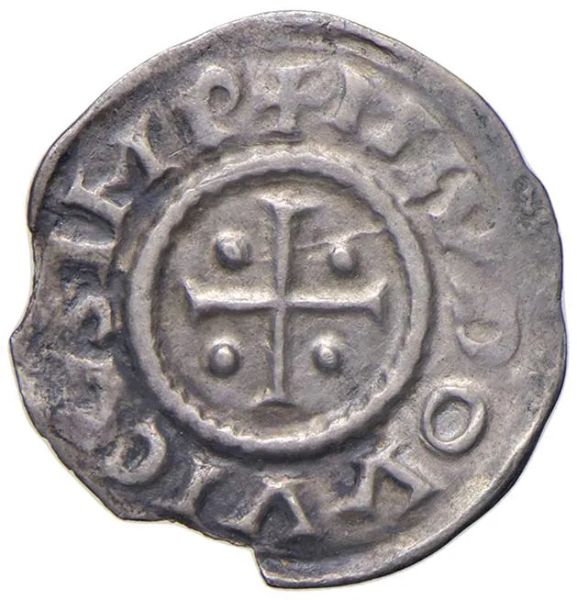 MILANO. LUDOVICO II (855-875) DENARO DI STAMPO LARGO