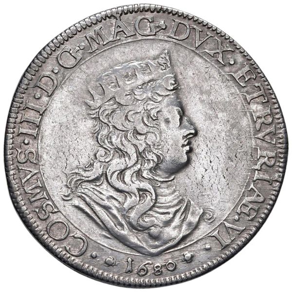 LIVORNO. COSIMO III DE’ MEDICI (1670-1723) TOLLERO 1680