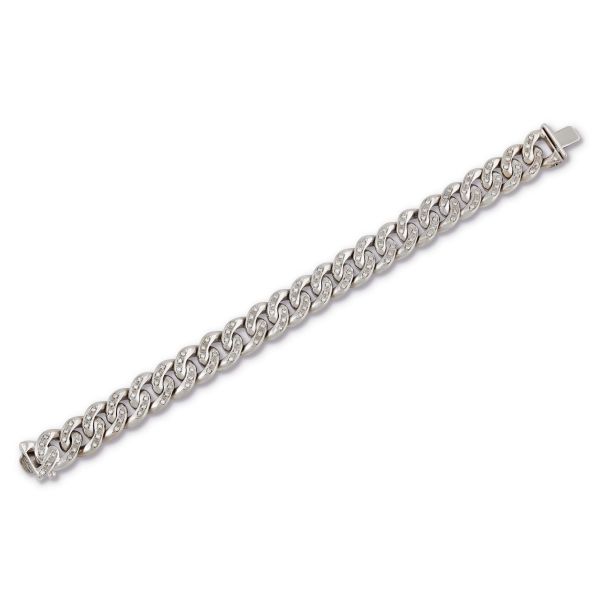 



DIAMONDS CURB CHAIN BRACELET IN 18KT WHITE GOLD