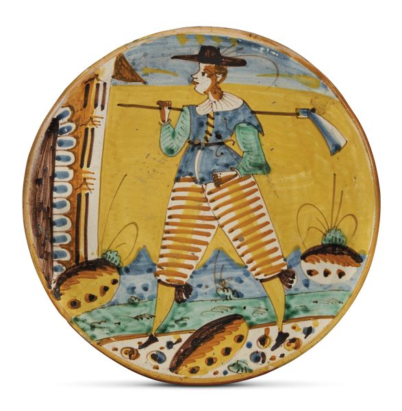 A DISH, MONTELUPO, CIRCA 1620-1640