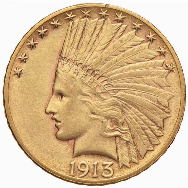 STATI UNITI 10 DOLLARI 1913 (INDIANO)