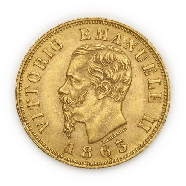 



Vittorio Emanuele II (1861-1878) &ndash; 10 Lire 1863 &ndash; Zecca: Torino