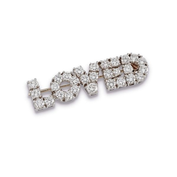 



TIFFANY &amp; CO LOVED BROOCH WITH DIAMONDS