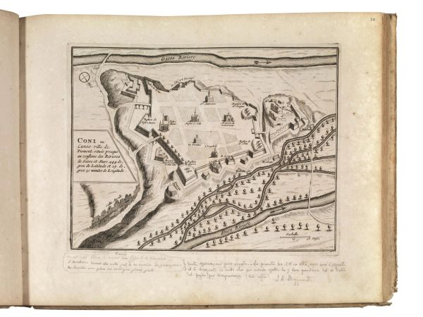 (Fortificazioni - Viaggio) FER, Nicolas de. Les forces de l&rsquo;Europe, ou Description des principales villes; Avec leurs fortifications. Tom premier [- cinqui&egrave;me]. A Paris, Chez l&rsquo;Auteur, 1693.