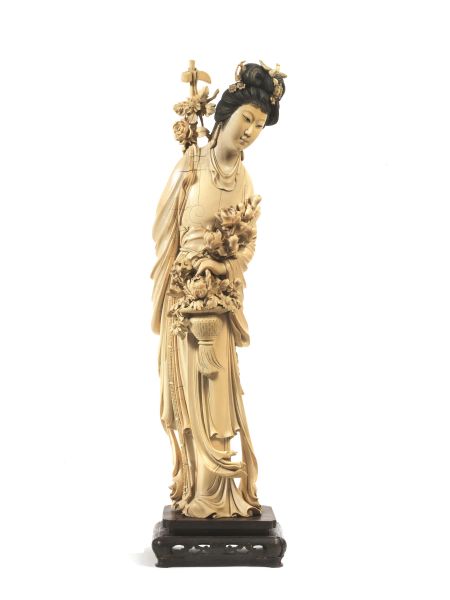 FIGURA DI GUANYIN, CINA, DINASTIA QING SEC. XIX