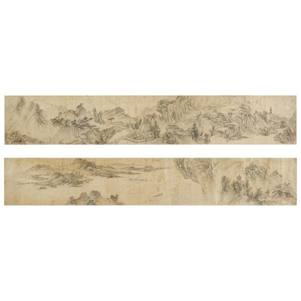 



TWO DRAWINGS ON PAPER, CHINA, QING DYNASTY, 19TH CENTURY