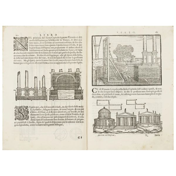 Importante testimonianza dello studio vitruviano fino al tardo Rinascimento