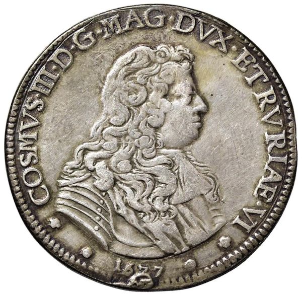 FIRENZE COSIMO III DE&rsquo; MEDICI (1670-1723) PIASTRA 1677