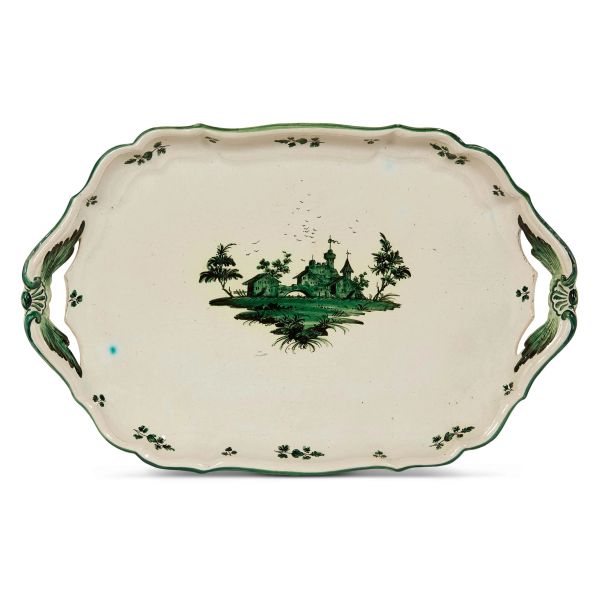



A FERNIANI LARGE TRAY, FAENZA, LAST QUARTER 18TH CENTURY