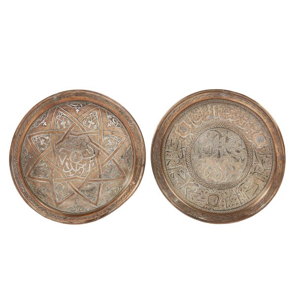TWO PLATES, TIBET, 19TH-20TH CENTURIES