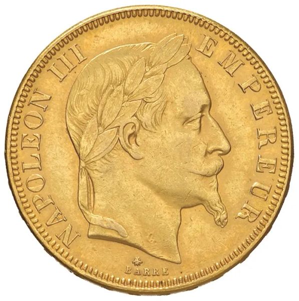 FRANCIA. NAPOLEONE III (1852-1870). 50 FRANCHI 1862 Parigi