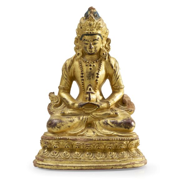



A GILT TERRACOTTA FIGURE OF GUANYIN, CHINA, QING DYNASTY, 18TH&ndash;19TH CENTURY 