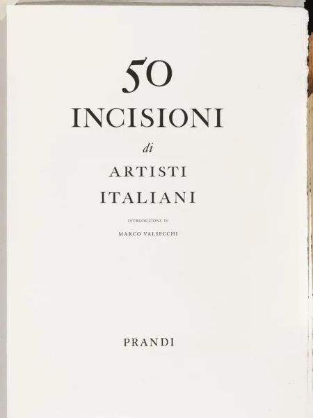 50 INCISIONI DI ARTISTI ITALIANI. 1963