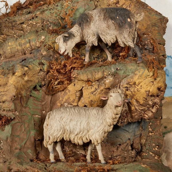 SCARABATTOLA CON ANIMALI, NAPOLI, SECOLI XVIII/XIX