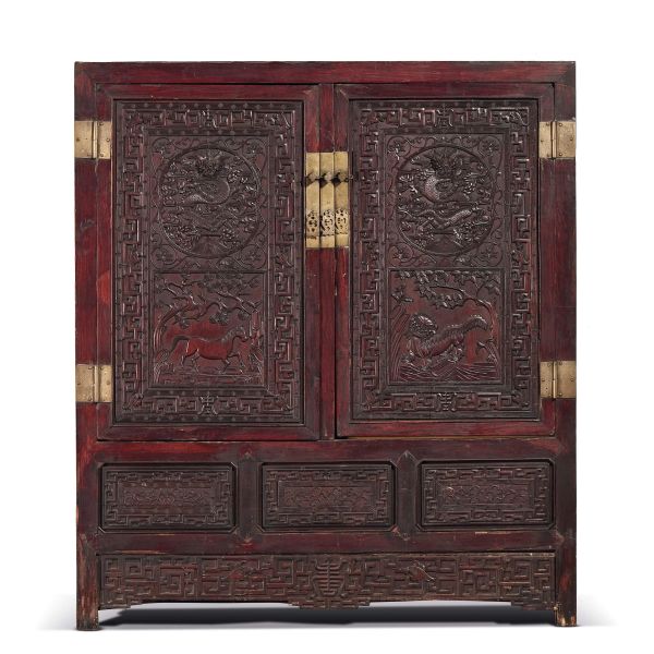 A PAIR OF LARGE FURNITURE, CHINA, LATE QING DYNASTY, 19TH-20TH CENTURY