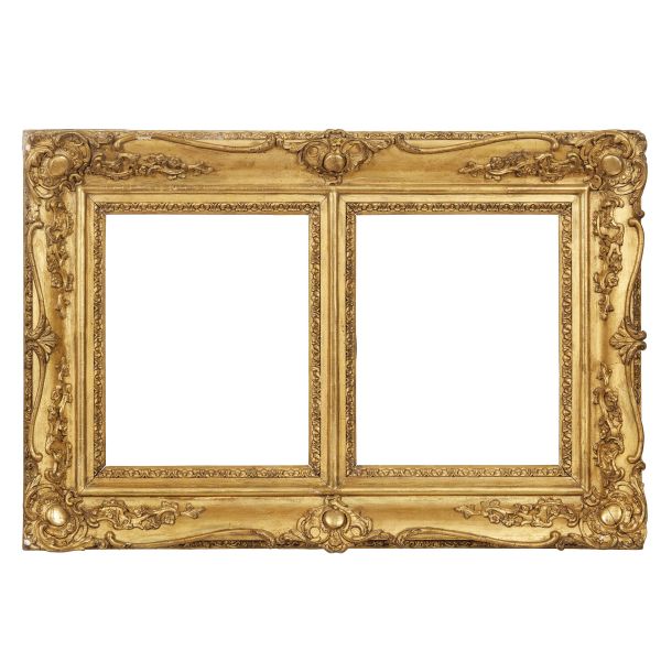 



A FRENCH DOUBLE FRAME, 19TH CENTURY 