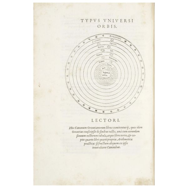 Fineo, Oronzio. In eos quos de Mundi sphaera conscripsit libros. Parigi, Vascosan, 1553.