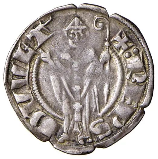 VOLTERRA, RANIERI DE&rsquo; RICCI (1291-1301), GROSSO AGONTANO DA 20 DENARI