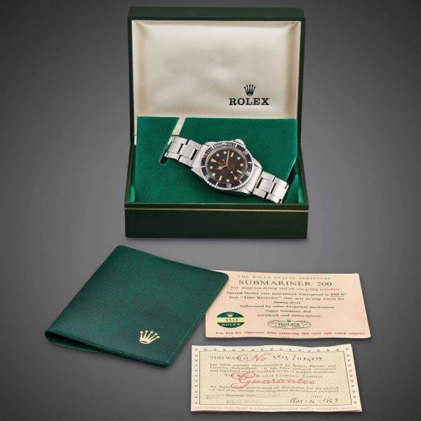 ROLEX SUBMARINER REF. 5513 UNDERLINE N. 11747XX ANNO 1965