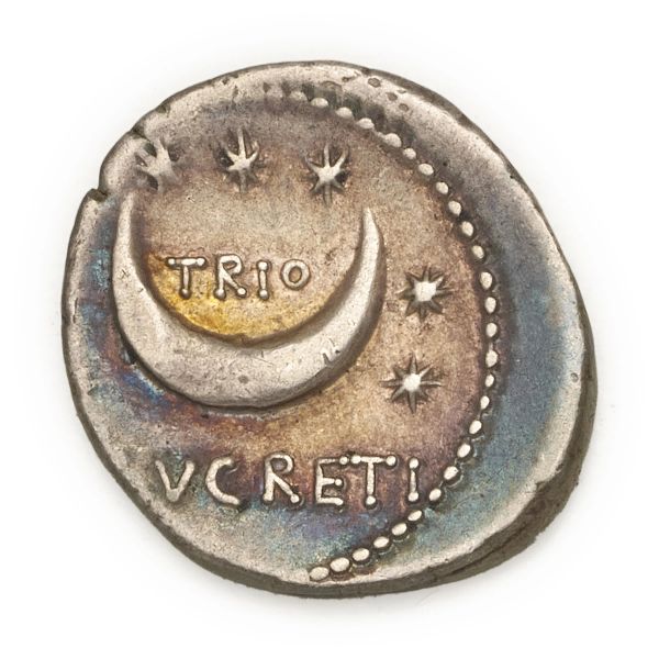 Lucretia - Denario L. Rustius (74 a.C.) - Zecca: Roma